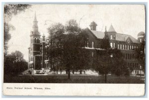 1908 State Normal School Exterior Building Winona Minnesota MN Vintage Postcard