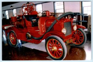 2 Postcards EXLINE, Iowa IA ~ FIRE HOUSE & FIRE TRUCK Appanoose County 4x6