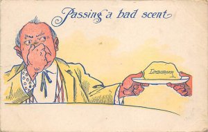 Limburger Cheese Passing a Bad Scent Cartoon Dairy Related Postal Used, Date ...