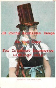 Native Ethnic Culture Costume, Germany, Eltzal, Woman with Tall Hat