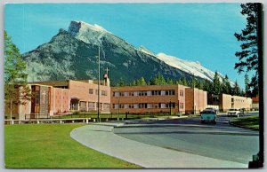 Banff Alberta Canada 1950s Postcard Mineral Springs Hospital