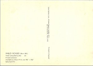 Art Postcard - Artist, Pablo Picasso, Two Children 1951 Oil -  RR20316