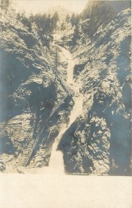 c1910 Colorado Seven Falls Cheyenne Canon RPPC Postcard 25-12396