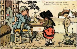 CPA France - Folklore - Alsace - Enfants d'Alsace et de Lorraine (771103)