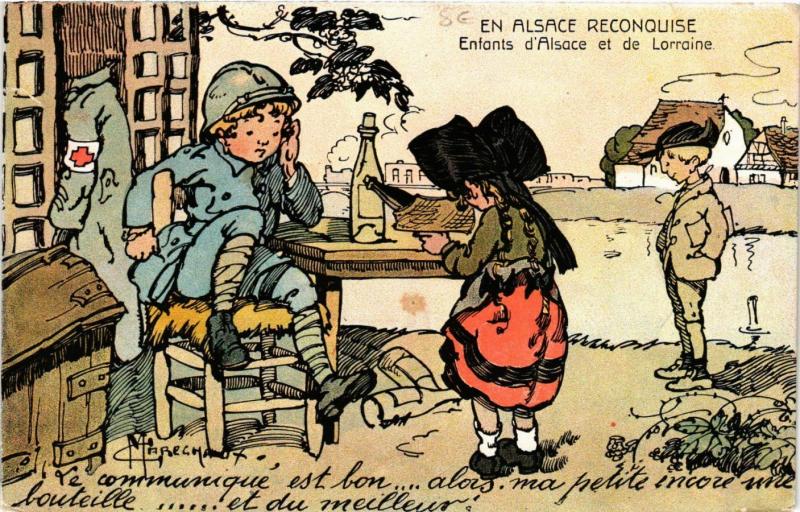 CPA France - Folklore - Alsace - Enfants d'Alsace et de Lorraine (771103)