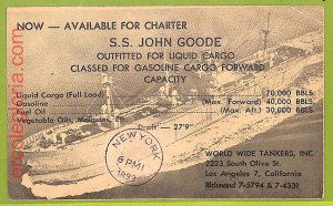 af7952 - USA - VINTAGE POSTCARD Postcards - Ship Petrolio Sat Nav-