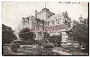 Old Postcard Romsey Abbey