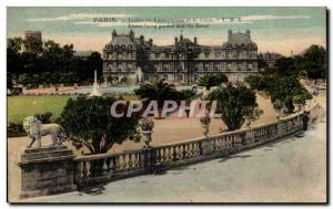 Paris - 6 - Luxembourg Gardens and the Senate Old Postcard