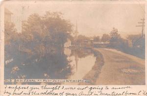 Real Photo, Port Jervis NY USA D & H Canal 1907 