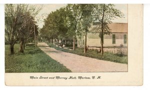 NH - Marlow. Main Street & Murray Hall circa 1904