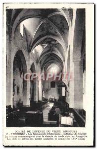 Postcard Old Perouges Committee of Defense of the Old Perouges Interior of & ...