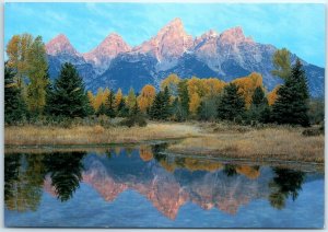 Postcard - Teton Range - Grand Teton National Park - Wyoming