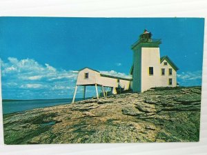 Vintage Postcard Hendrick's Head Lighthouse West Southport ME Maine