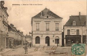 CPA ECOMMOY - Hotel de Ville et rue Carnot (390939)