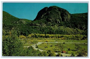 1965 Elephant Mountain and Sleeping Elephant Campground Fort Collins CO Postcard