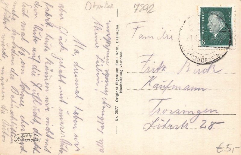 L344 Germany Obertal Panoramic View RPPC postcard