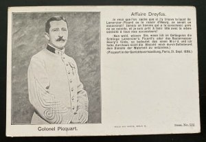 Mint Germany Picture Postcard Dreyfus Affaire Colonel Picquart