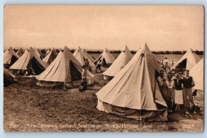 Norfolk England Postcard The Camping Ground Snettisham Beach Holiday Camp c1910