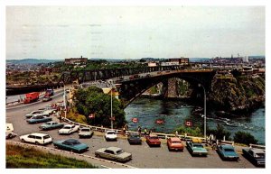 Postcard BRIDGE SCENE Saint Johns New Brunswick NB AP1298