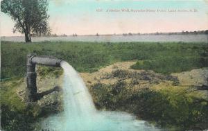 Artesian Well Stony Point 1912 LAKE ANDES SOUTH DAKOTA postcard 5035