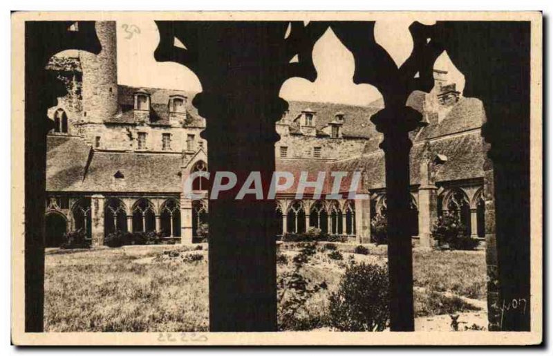 Old Postcard Brittany Treguier Le Cloitre