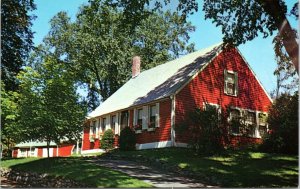 Postcard MA Red Cape Cod House