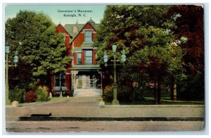 c1910's Governor's Mansion House Street Scene Raleigh North Carolina NC Postcard