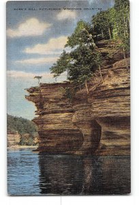 Wisconsin Dells WI Postcard 1930-1950 Hawks Bill Nature Scene