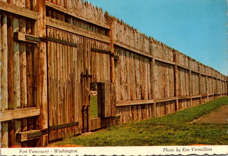 Washington Fort Vancouver National Hidstoric Site North Wall and North Gate