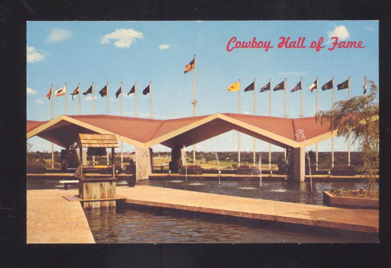 OKLAHOMA CITY OKLAHOMA ROUTE 66 COWBOY HALL OF FAME VINTAGE POSTCARD 