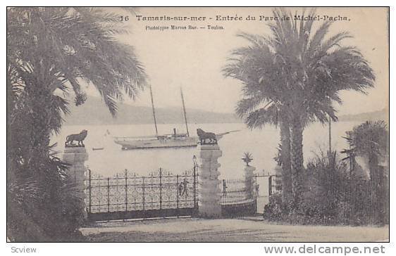 Boat, Entree Du Parc De Michel-Pacha, Tamaris-Sur-Mer, France, 1900-1910s