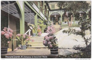 THOUSAND ISLANDS, New York, 1900-1910's; Entrance To Crossman House