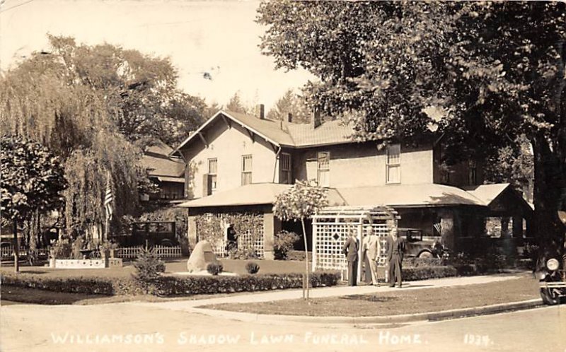 Funeral Home Post Card Williamson's Shadow Lawn Funeral Home Real Photo ...