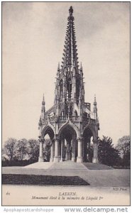 Belgium Brussells Laeken Monument Eleve A La Memoire De Leopold 1er