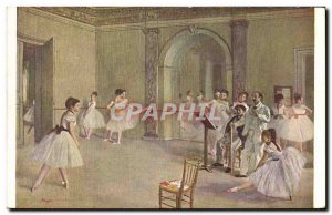 Old Postcard Degas Dance The focus of the dance & # 39Opera the rue Le Peletier