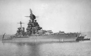 USS Maryland BB-46 postcard US Navy Battleship