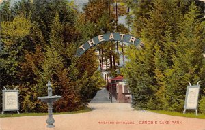 Theater entrance Canobie Lake Park Theater 1910 