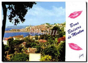 Postcard Moderne Menton Cote D & # 39Azur Remembrance Menton