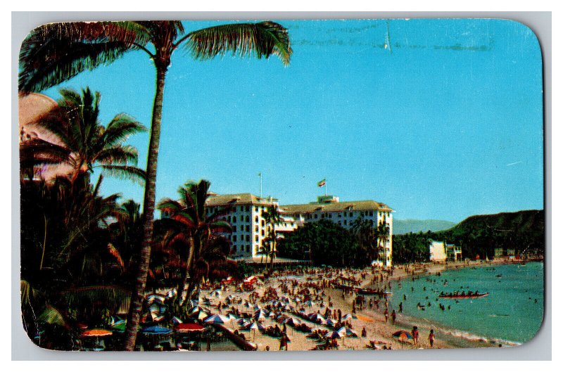 Postcard HI Waikiki Beach Mona Hotel Hawaii 