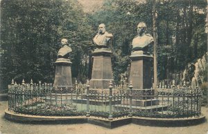 Germany Großschönau, Saxony Emperor Franz Joseph monument postcard 1917