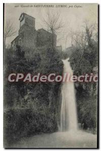 Postcard Old waterfall Saint Pierre Livron Caylus Pres