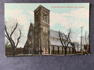 St. Patrick's Church Hamilton Ontario Canada Litho Postcard H1337083553