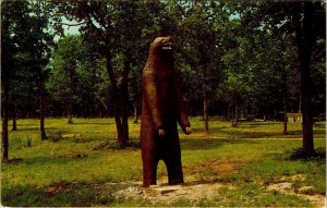 Beaver, AR Arkansas  DINOSAUR PARK~Huge Black Bear ABANDONED THEME PARK Postcard