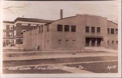 IA Nevada High School Field House Real Photo