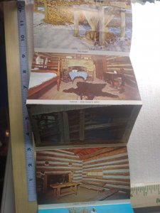 Postcard Folde Interior, Rutledge Tavern, Greetings from Lincoln's New Salem, IL