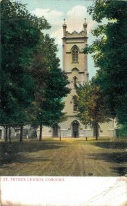 Canada St. Peter's Church Cobourg Vintage Postcard 07.80