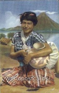 La Muchacha de la Tinaja Chinautla Guatemala Postcard