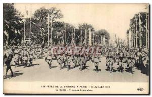 Paris Old Postcard The celebrations of the victory parade July 14, 1919 The f...