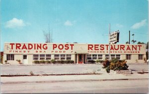 Trading Post Restaurant Homestead & Florida City FL Sea Food Unused Postcard F38