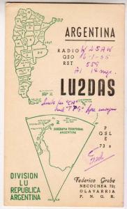 LU2DAS, Argentina 1955
